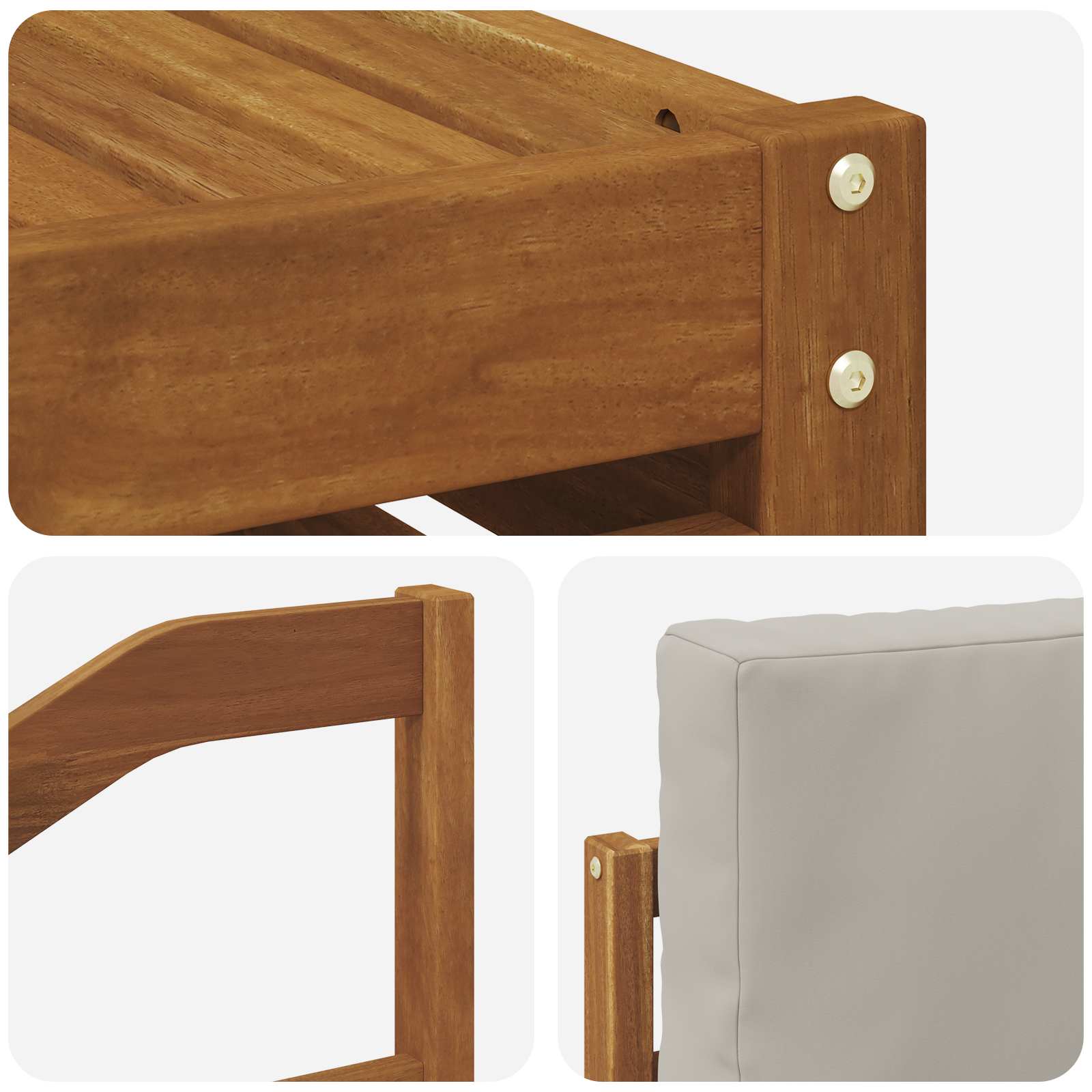 Set vanjskih sofa 11 kom. Prirodna i svijetlo siva