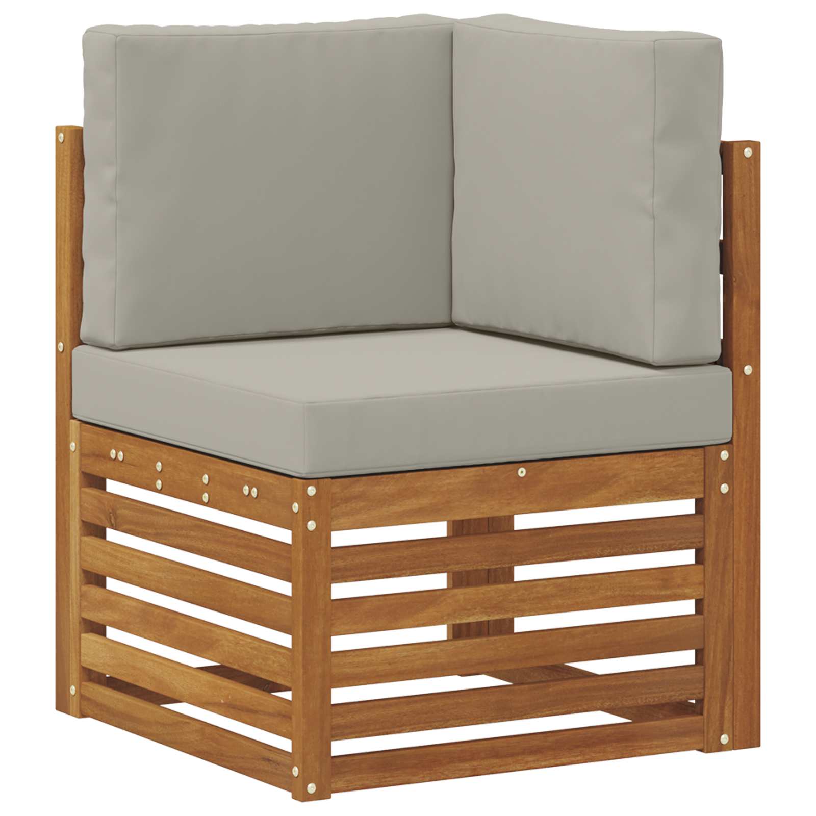 Set vanjskih sofa 11 kom. Prirodna i svijetlo siva