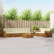 Set vanjskih sofa 7 kom. Prirodna i krem