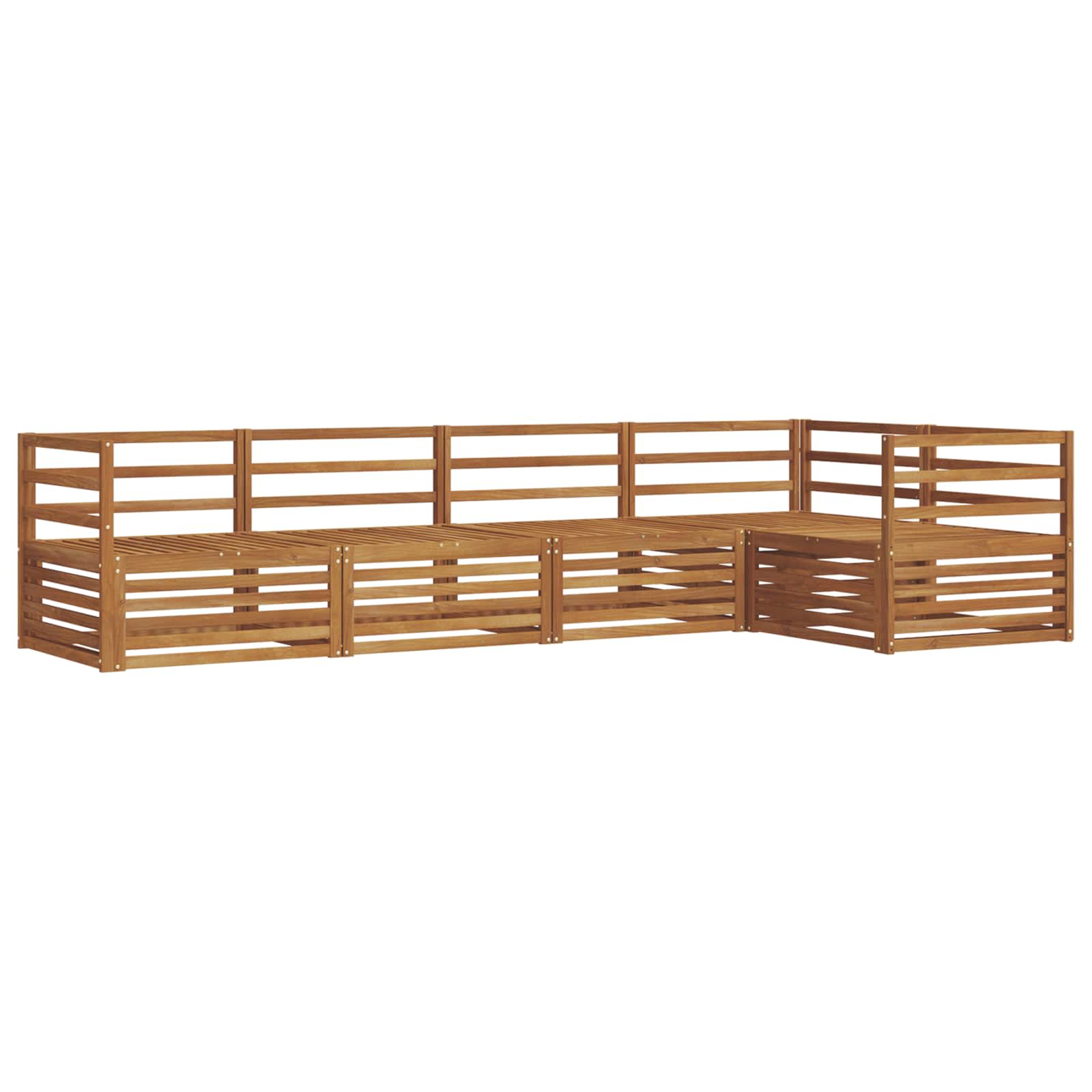Set vanjskih sofa 5 pcs Prirodna