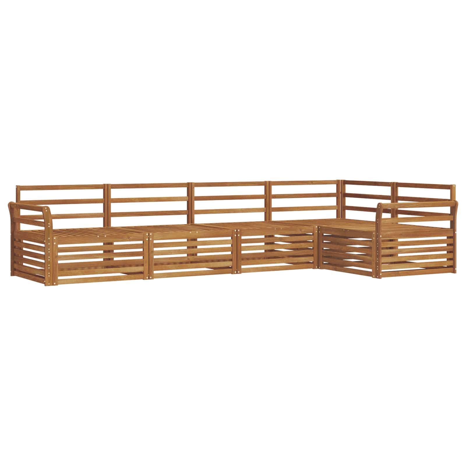Set vanjskih sofa 5 pcs Prirodna