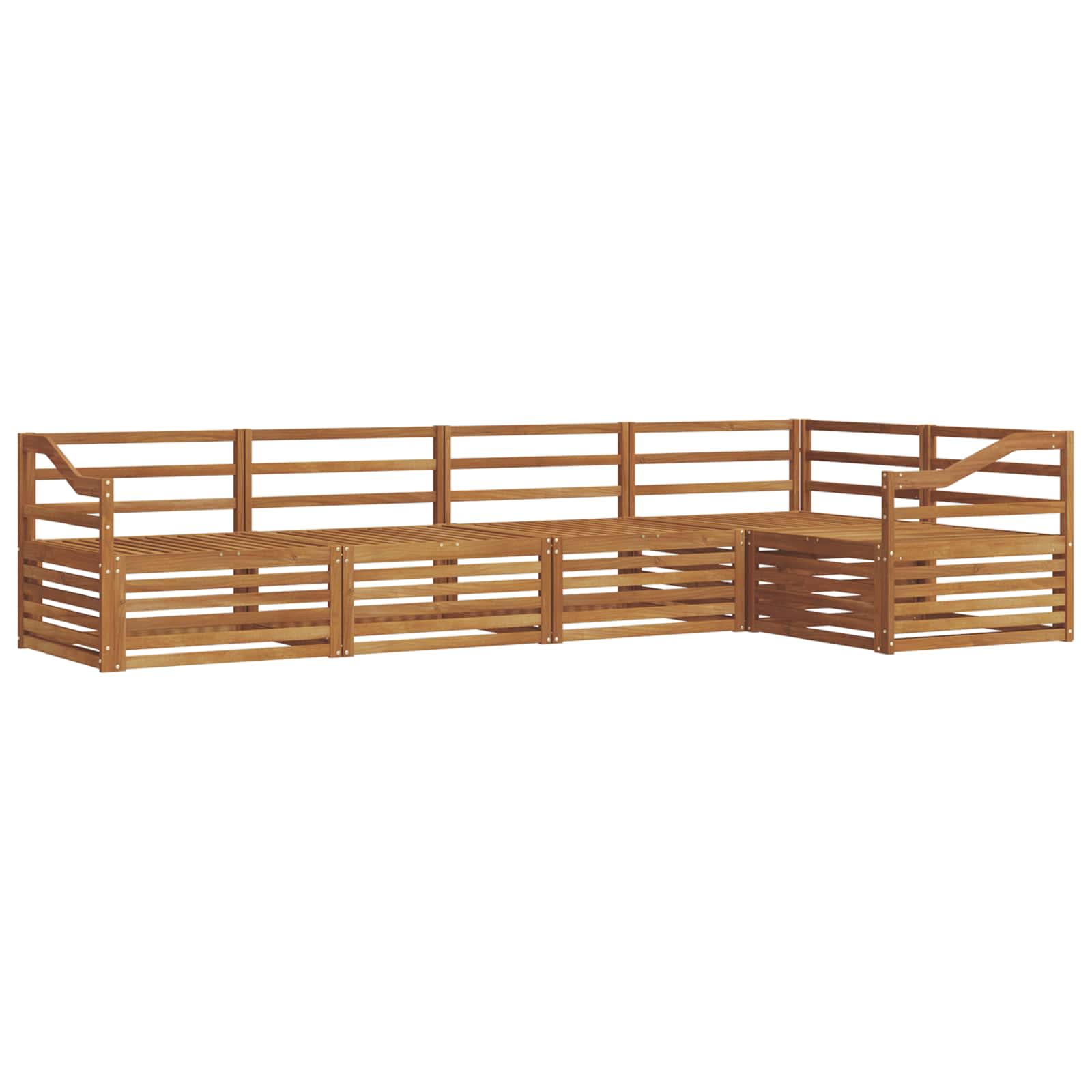 Set vanjskih sofa 5 pcs Prirodna