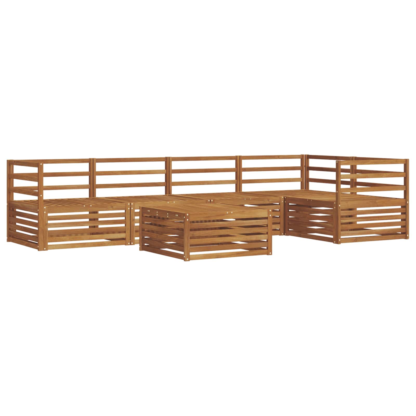 Set vanjskih sofa 6 pcs Prirodna