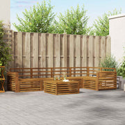 Set vanjskih sofa 6 kom. Prirodna
