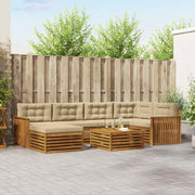 Set vanjskih sofa 7 kom. Prirodna i bež