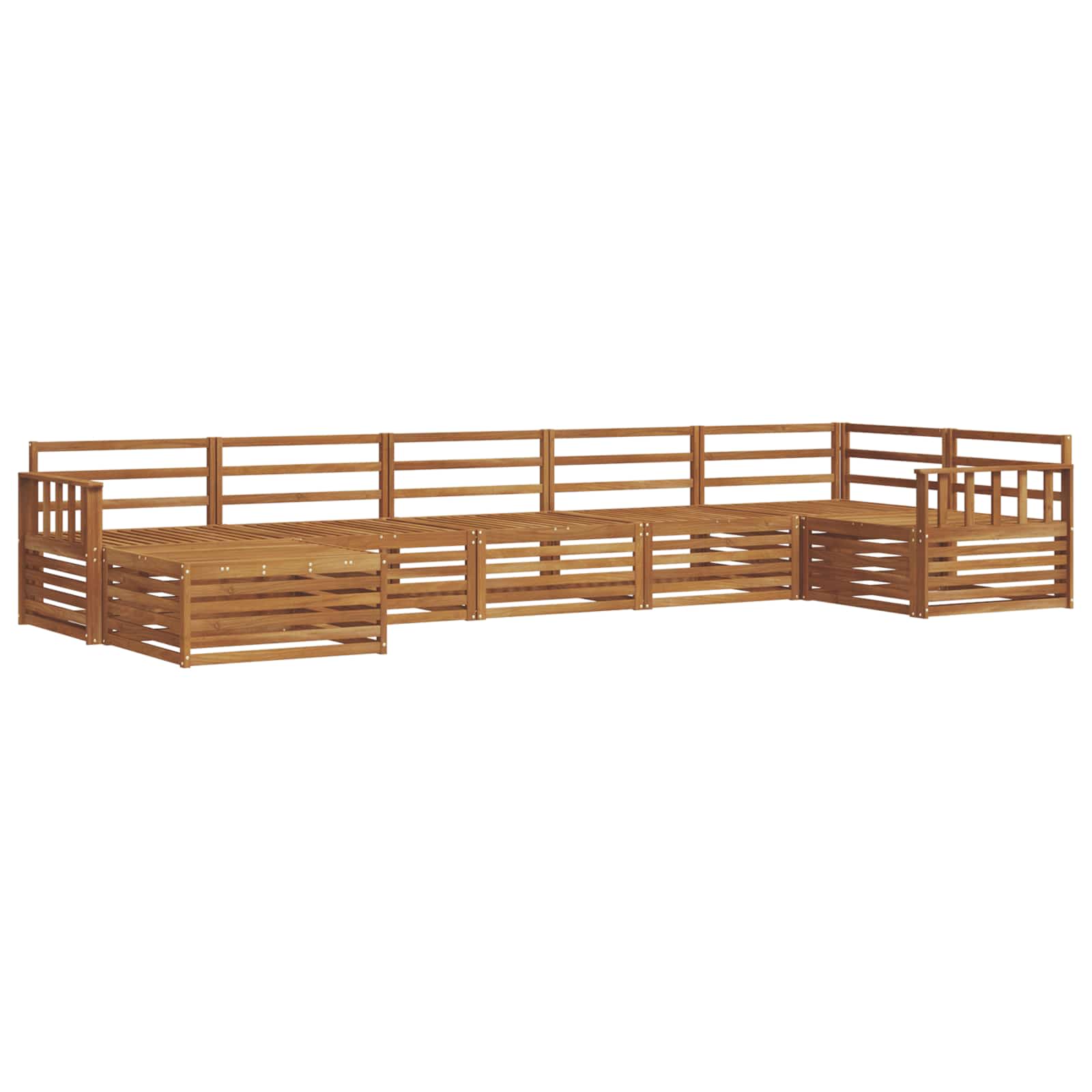 Set vanjskih sofa 7 pcs Prirodna