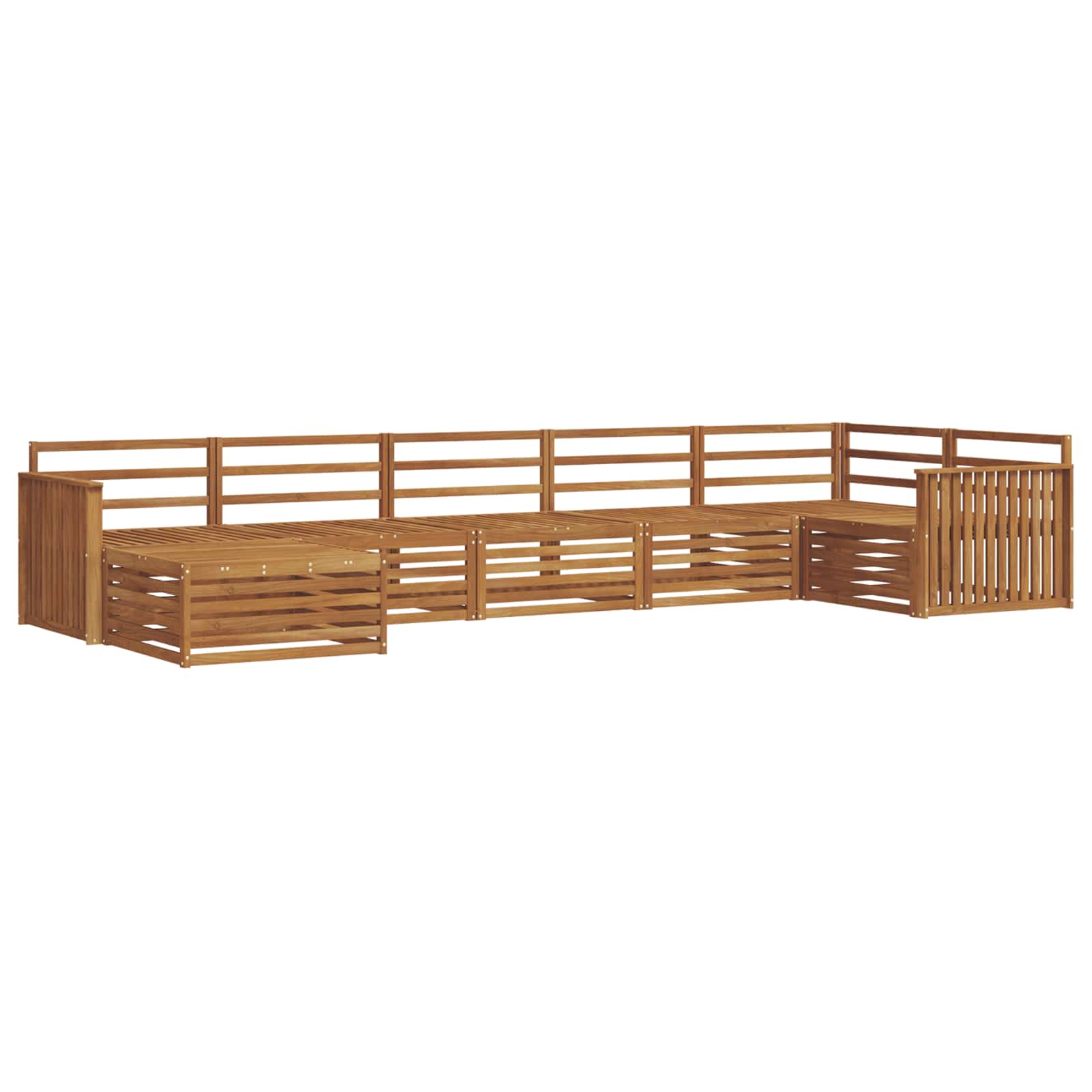 Set vanjskih sofa 7 pcs Prirodna