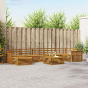 Set vanjskih sofa 8 kom. Prirodna