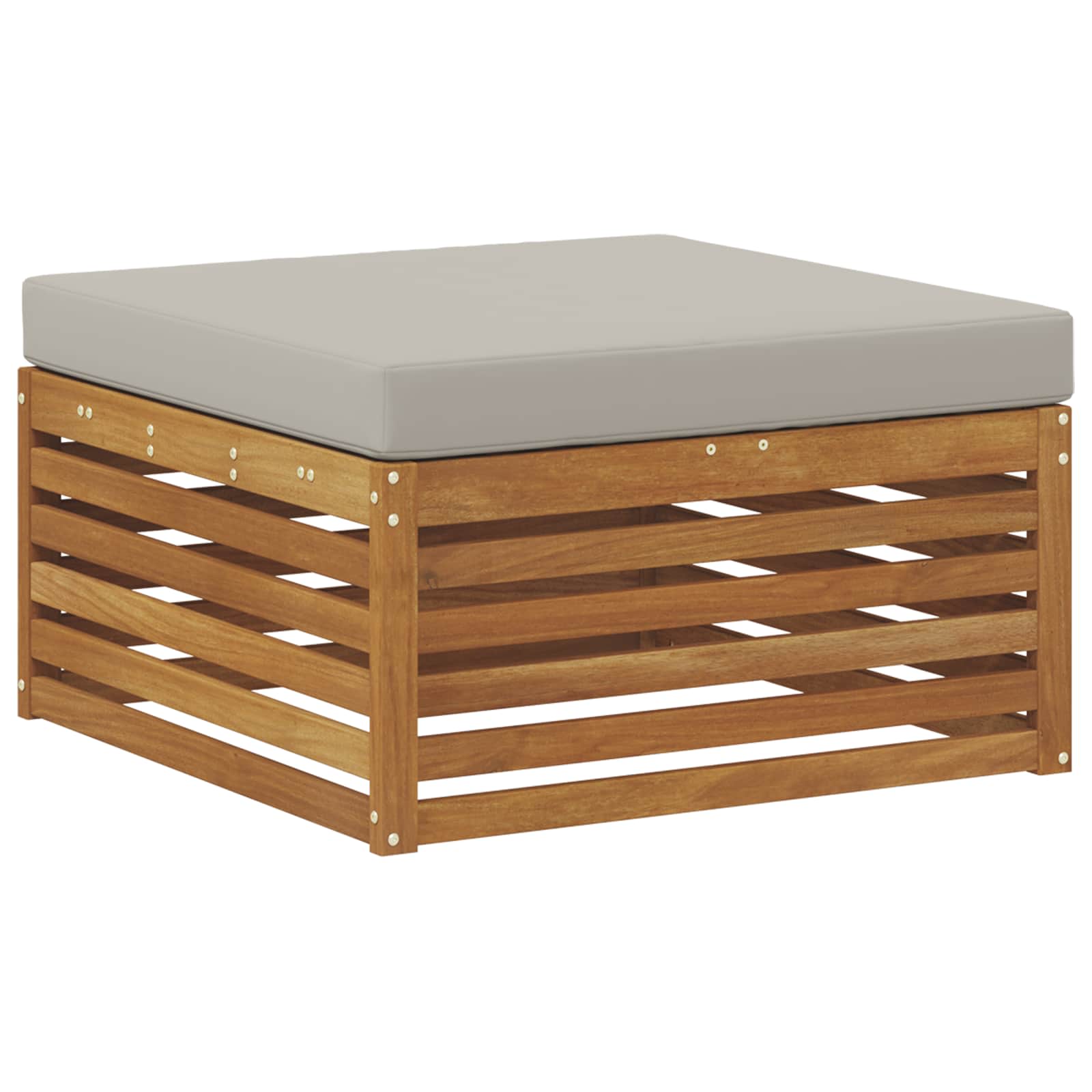 Set vanjskih sofa 8 kom. Prirodna i svijetlo siva