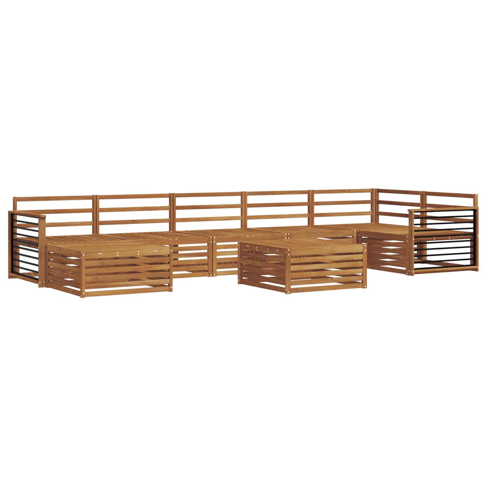 Setovi sofa 8 pcs Prirodna Čvrsto drvo akacije