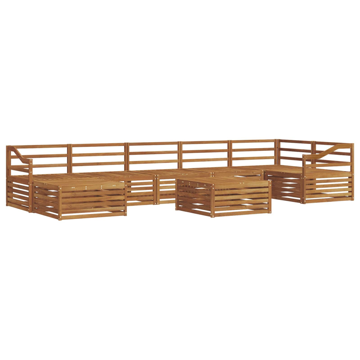 Set vanjskih sofa 8 kom. Prirodna