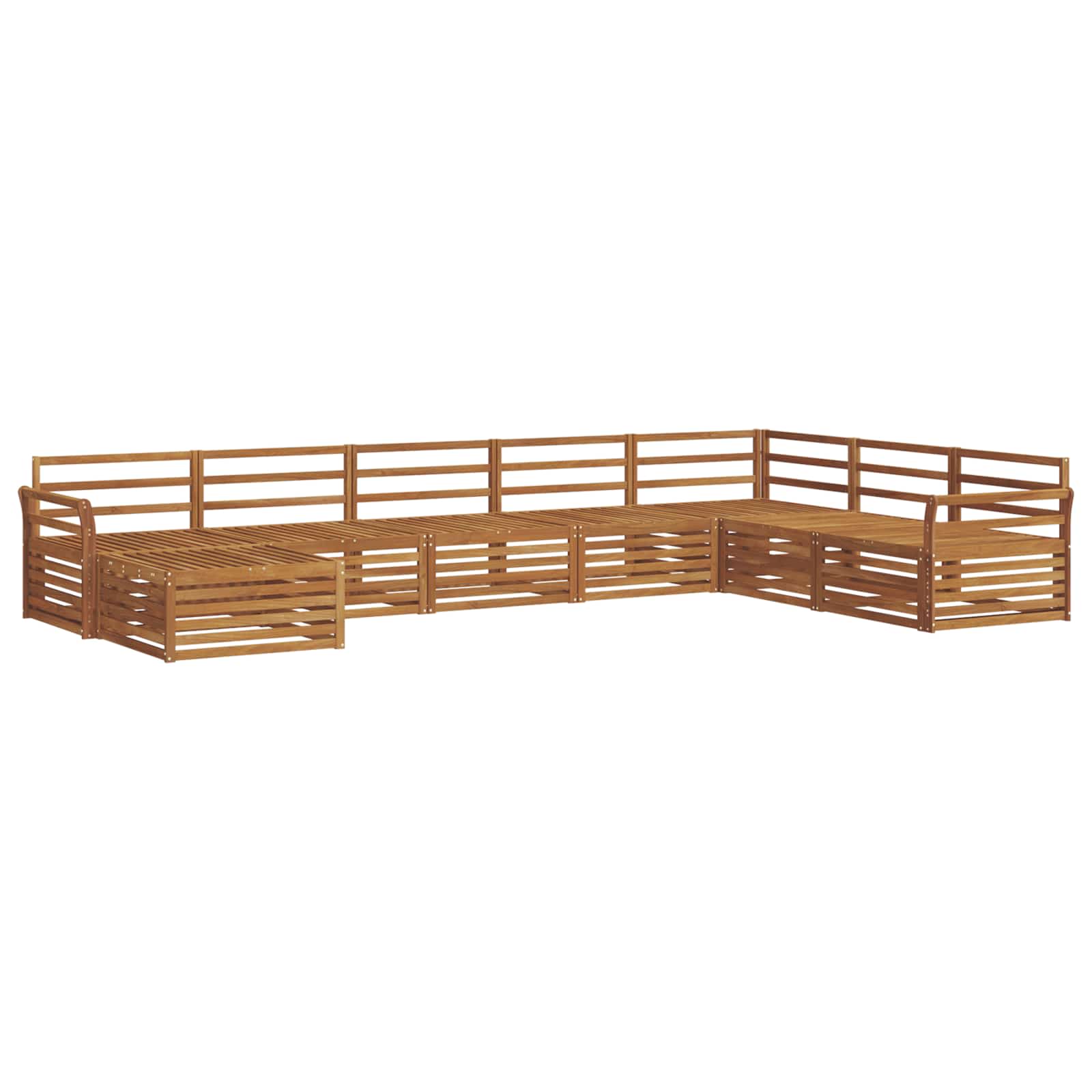 Set vanjskih sofa 8 pcs Prirodna