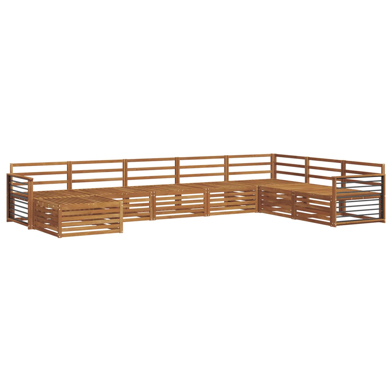 Setovi sofa 8 pcs Prirodna Čvrsto drvo akacije