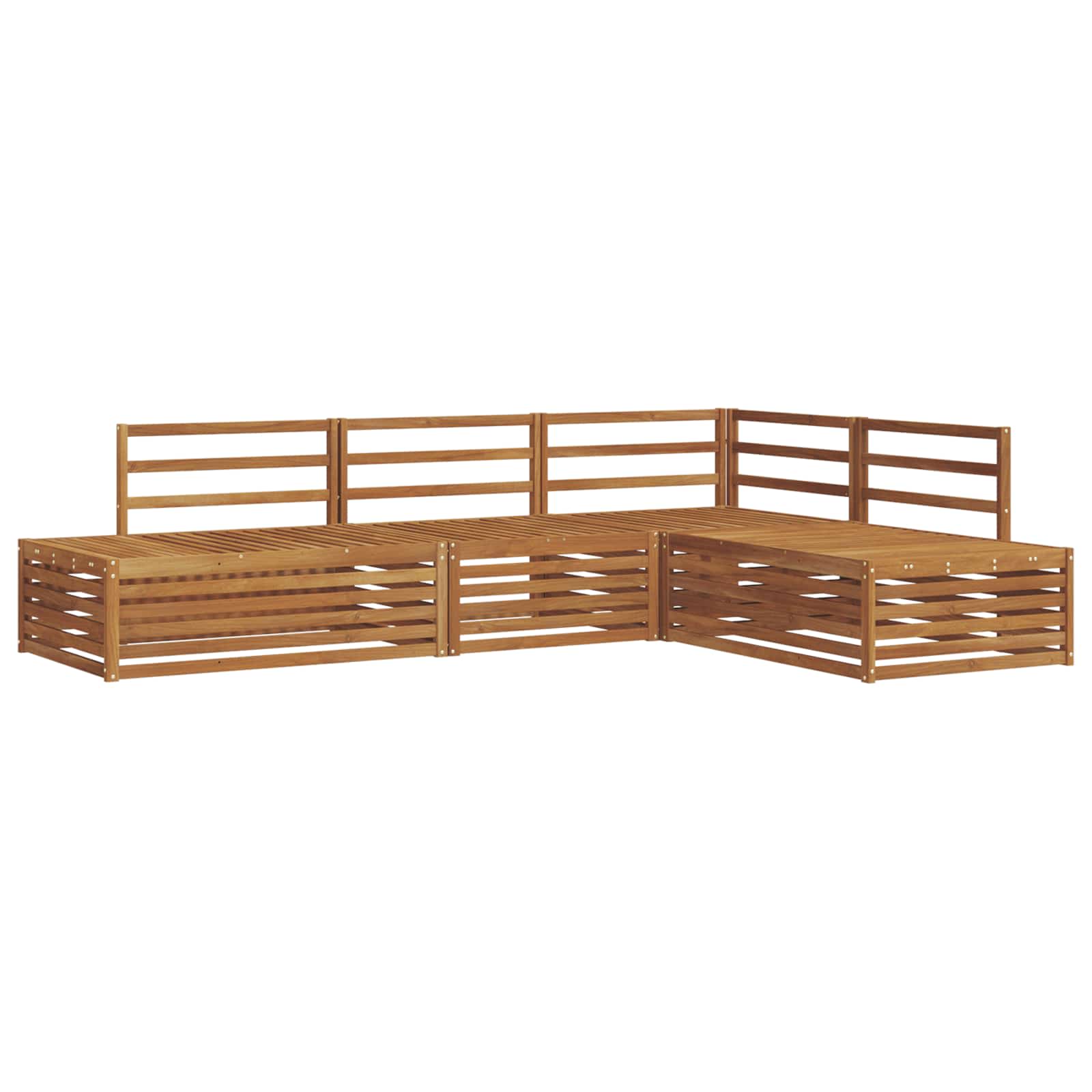 Set vanjskih sofa 4 Komad Prirodna Čvrsto drvo akacije