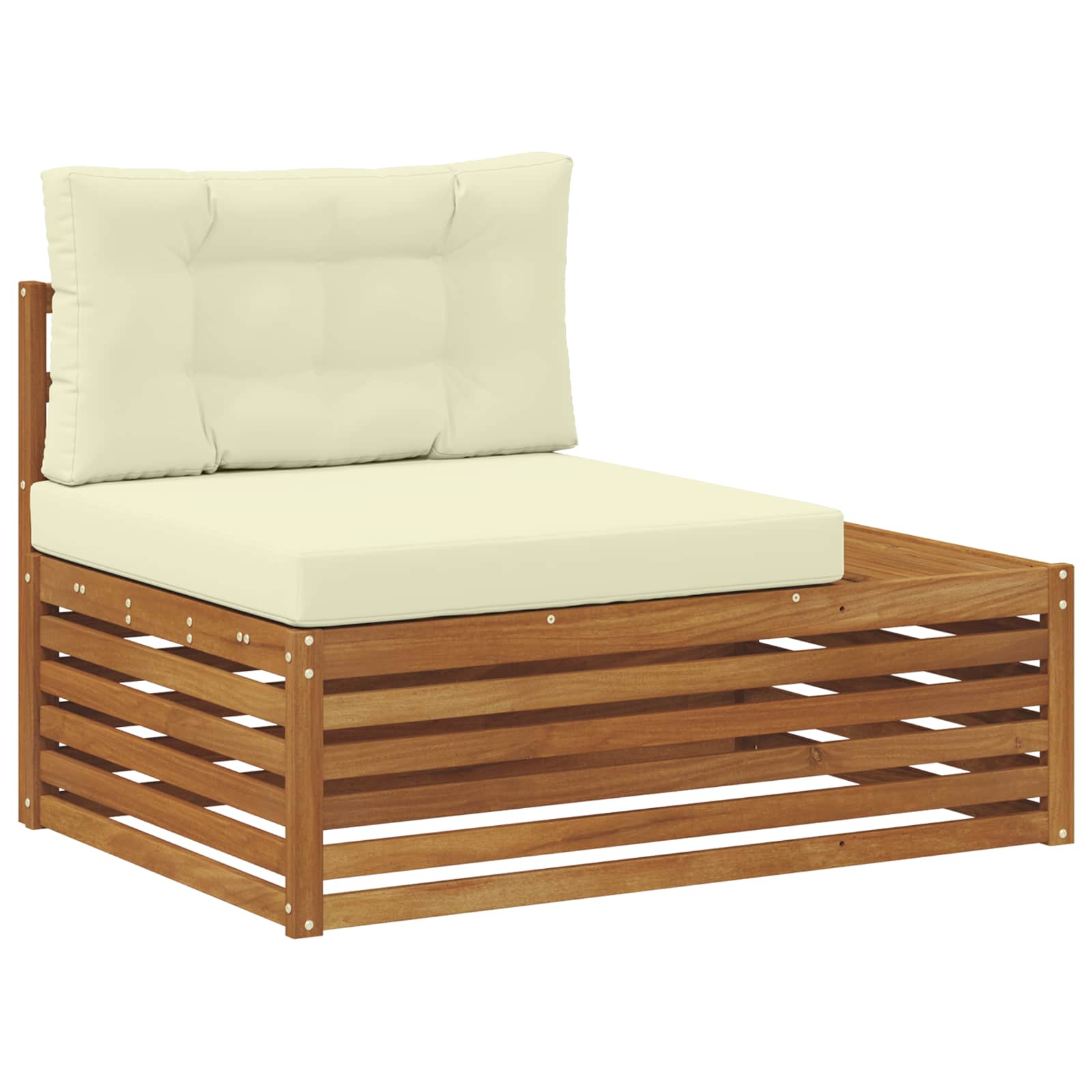 Set vanjskih sofa s jastukom 4 Komad Prirodna i krem