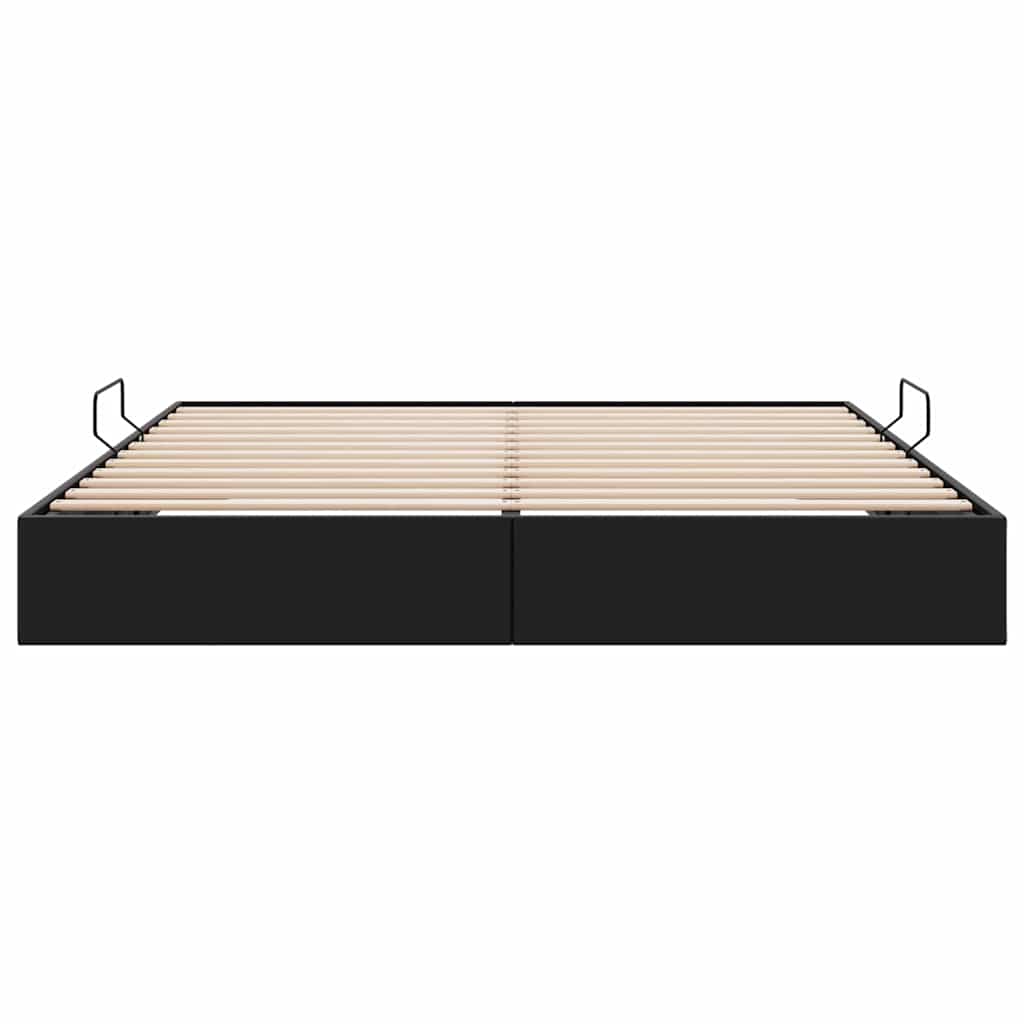 Krevet s od storage s pohranom Crna 183 x 213 cm Umjetna koža