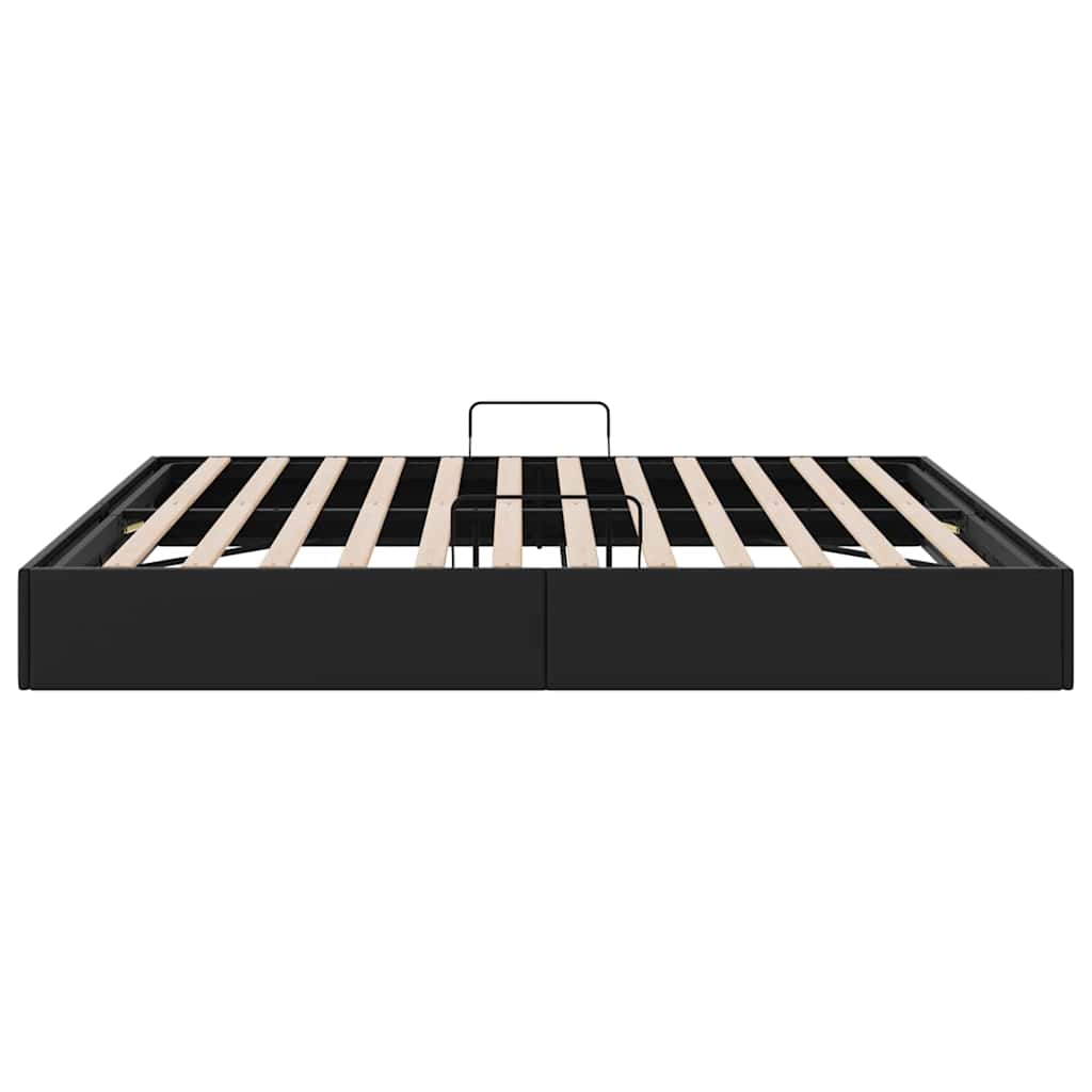 Krevet s od storage s pohranom Crna 183 x 213 cm Umjetna koža