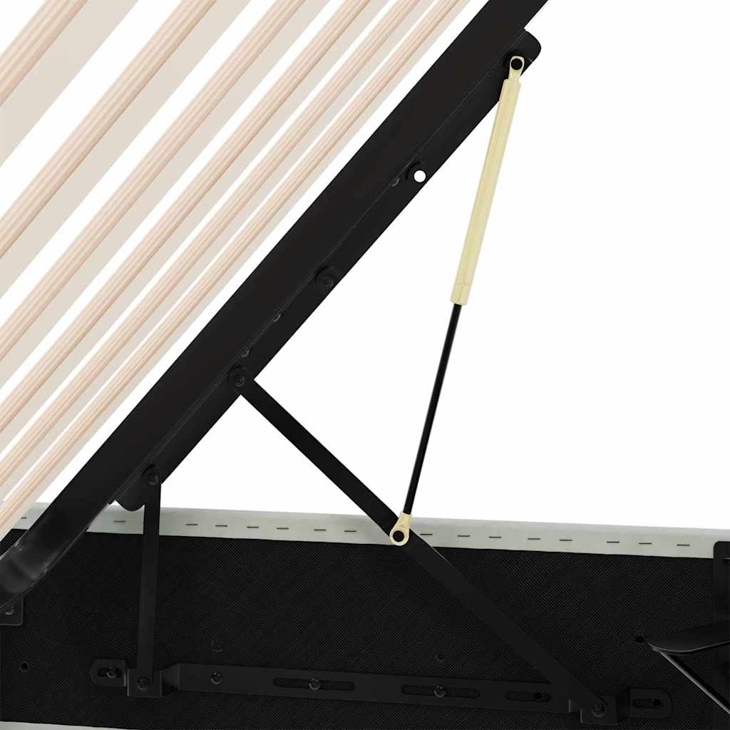 Krevet s od storage s pohranom Svjetlosiva 153 x 203 cm Baršun
