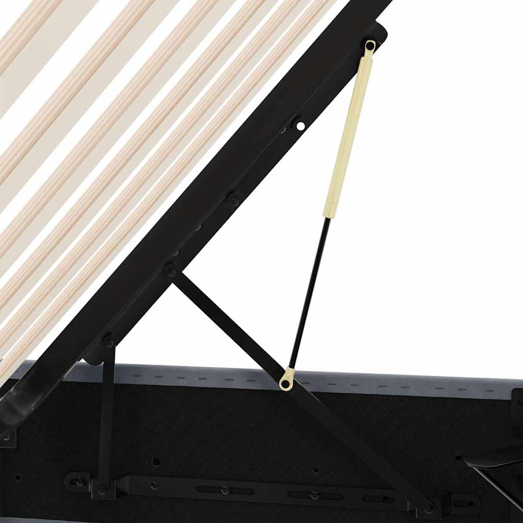 Krevet s od storage s pohranom Tamnosiva 153 x 203 cm Baršun