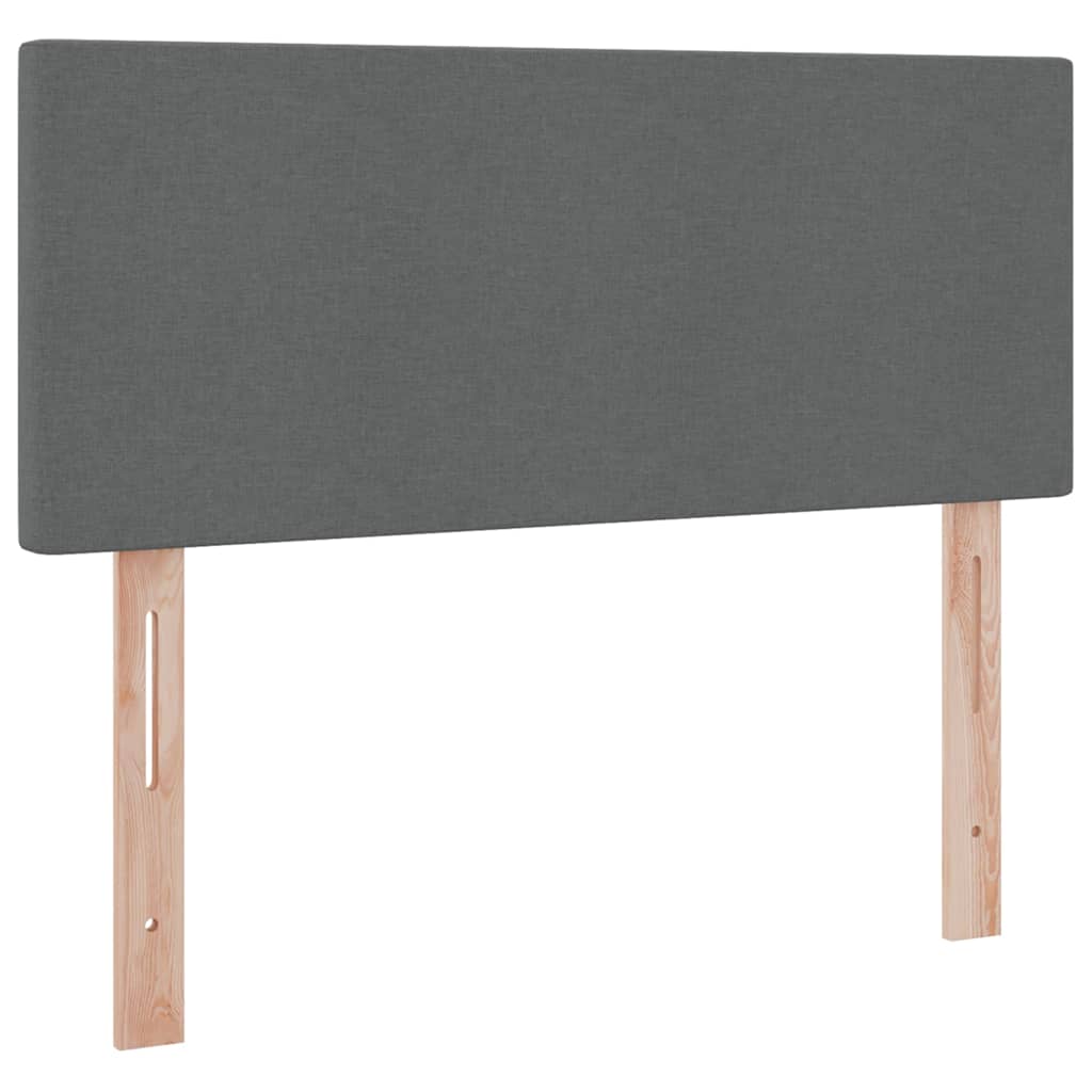 Krevet s madracem i skladištem Tamno siva 120 x 190 cm