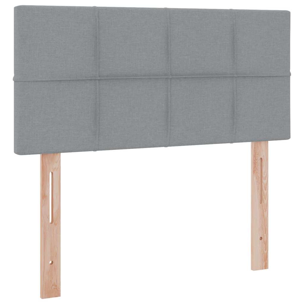 Krevet s madracem i skladištem Svijetlo siva 100 x 200 cm