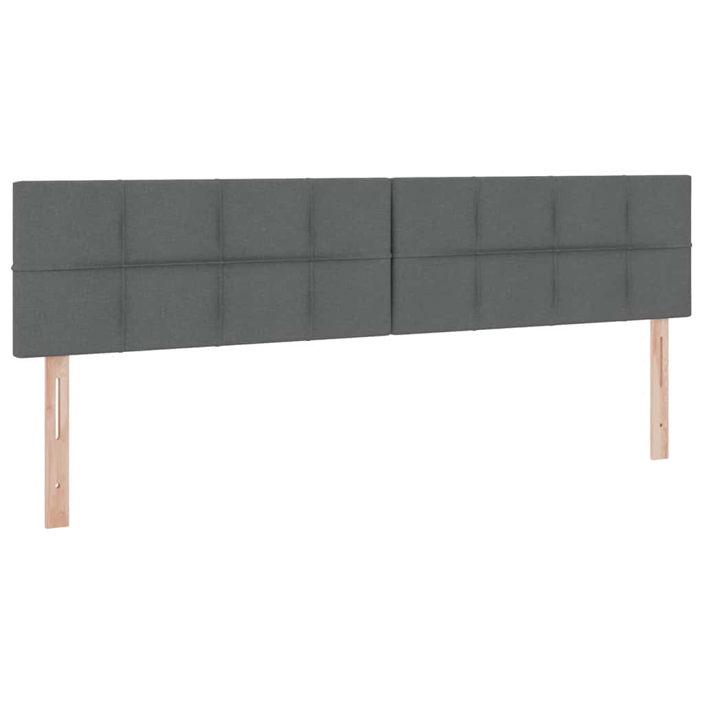 Krevet s madracem i skladištem Tamno siva 200 x 200 cm