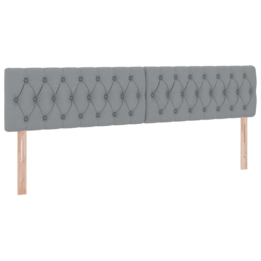 Krevet s madracem i skladištem Svijetlo siva 200 x 200 cm