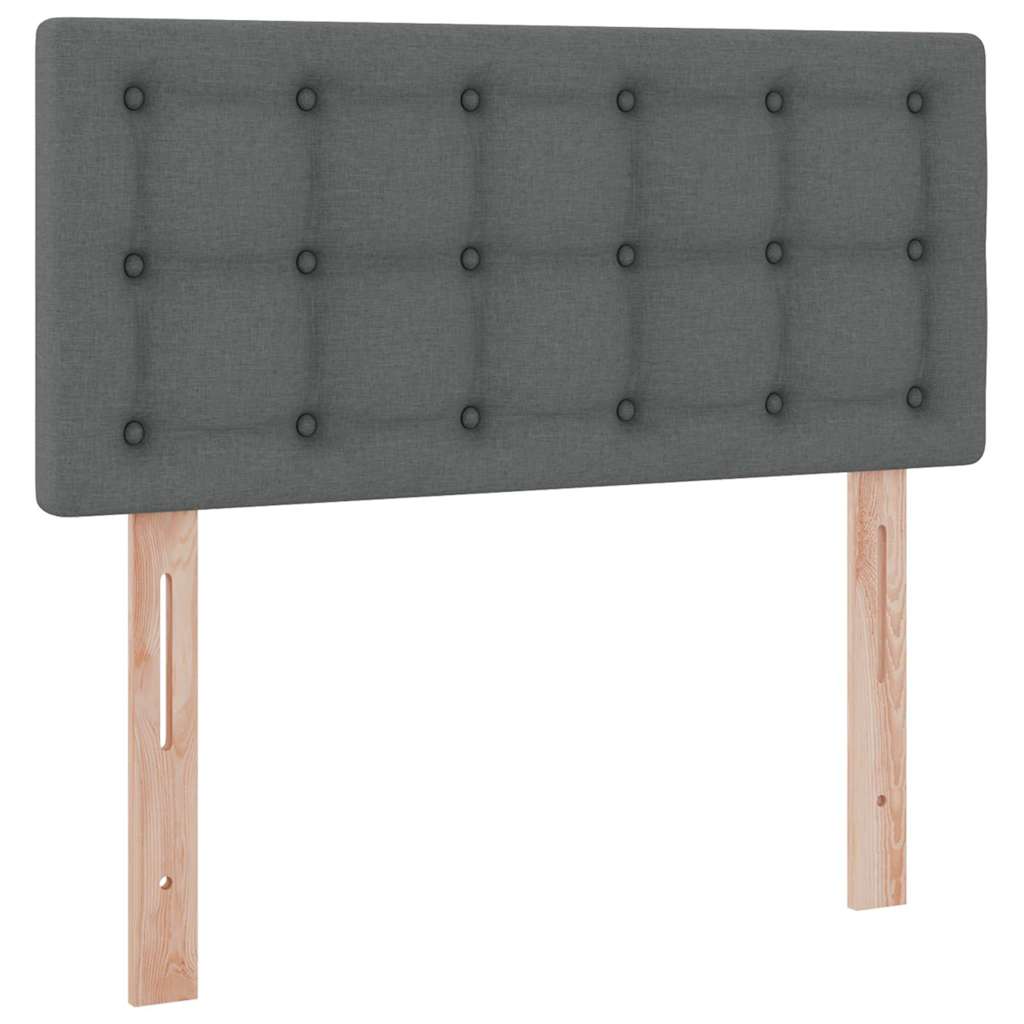 Krevet s madracem i skladištem Tamno siva 100 x 200 cm
