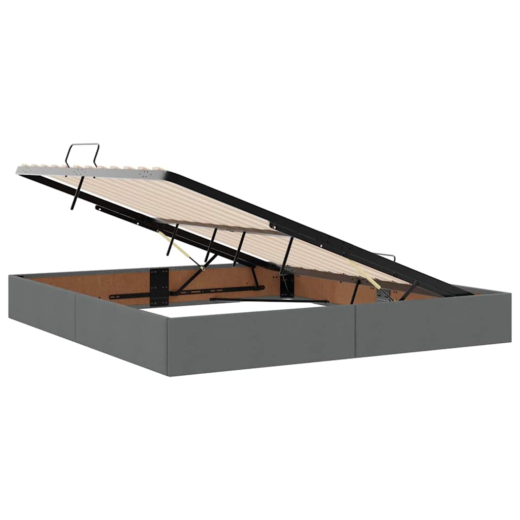 Krevet s madracem i skladištem Tamno siva 160 x 200 cm