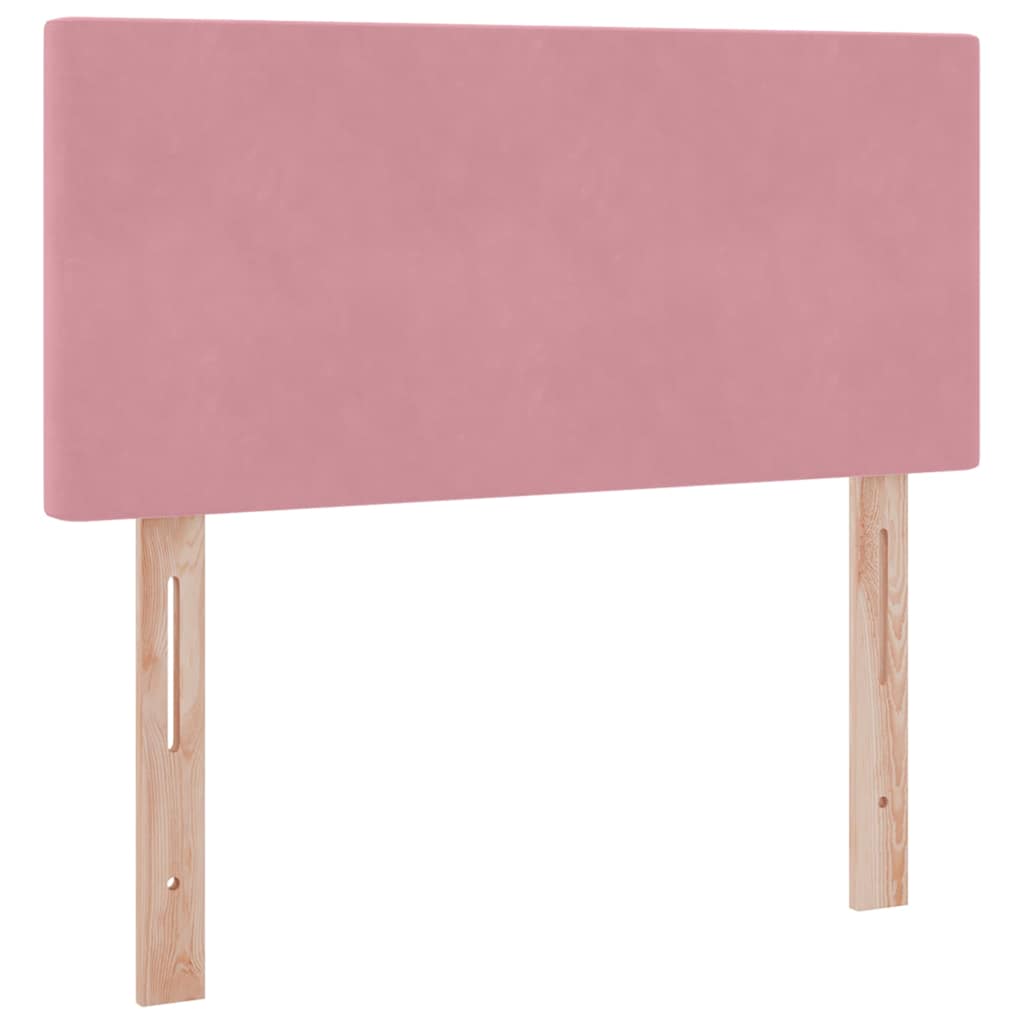 Krevet s od storage s madracem Ružičasta 90 x 200 cm Baršun