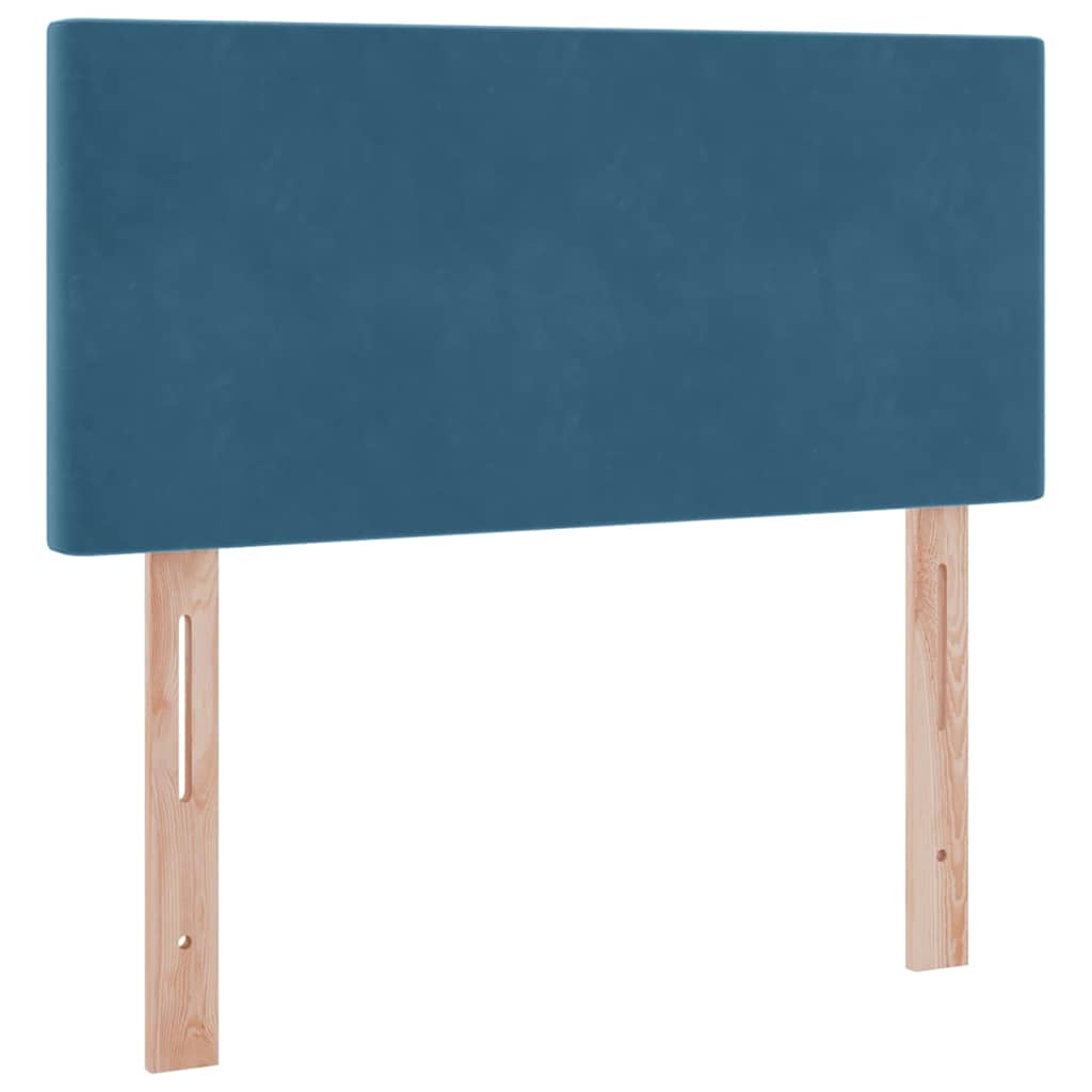 Krevet s od storage s madracem Tamno plava 100 x 200 cm Baršun