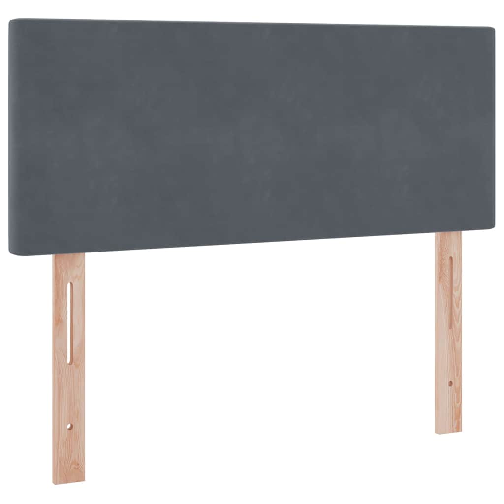 Krevet s od storage s madracem Tamno siva 120 x 190 cm Baršun