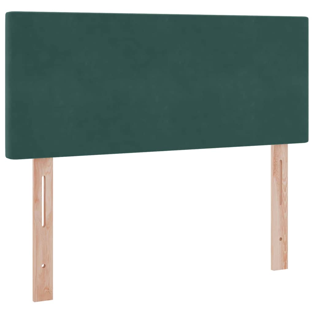 Krevet s od storage s madracem Tamnozelena 120 x 200 cm Baršun