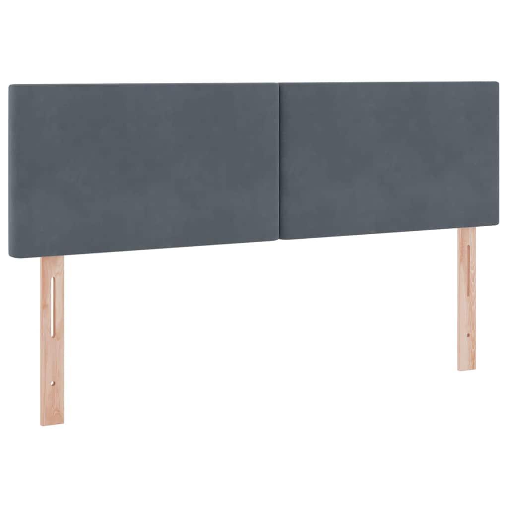 Krevet s od storage s madracem Tamno siva 140 x 200 cm Baršun