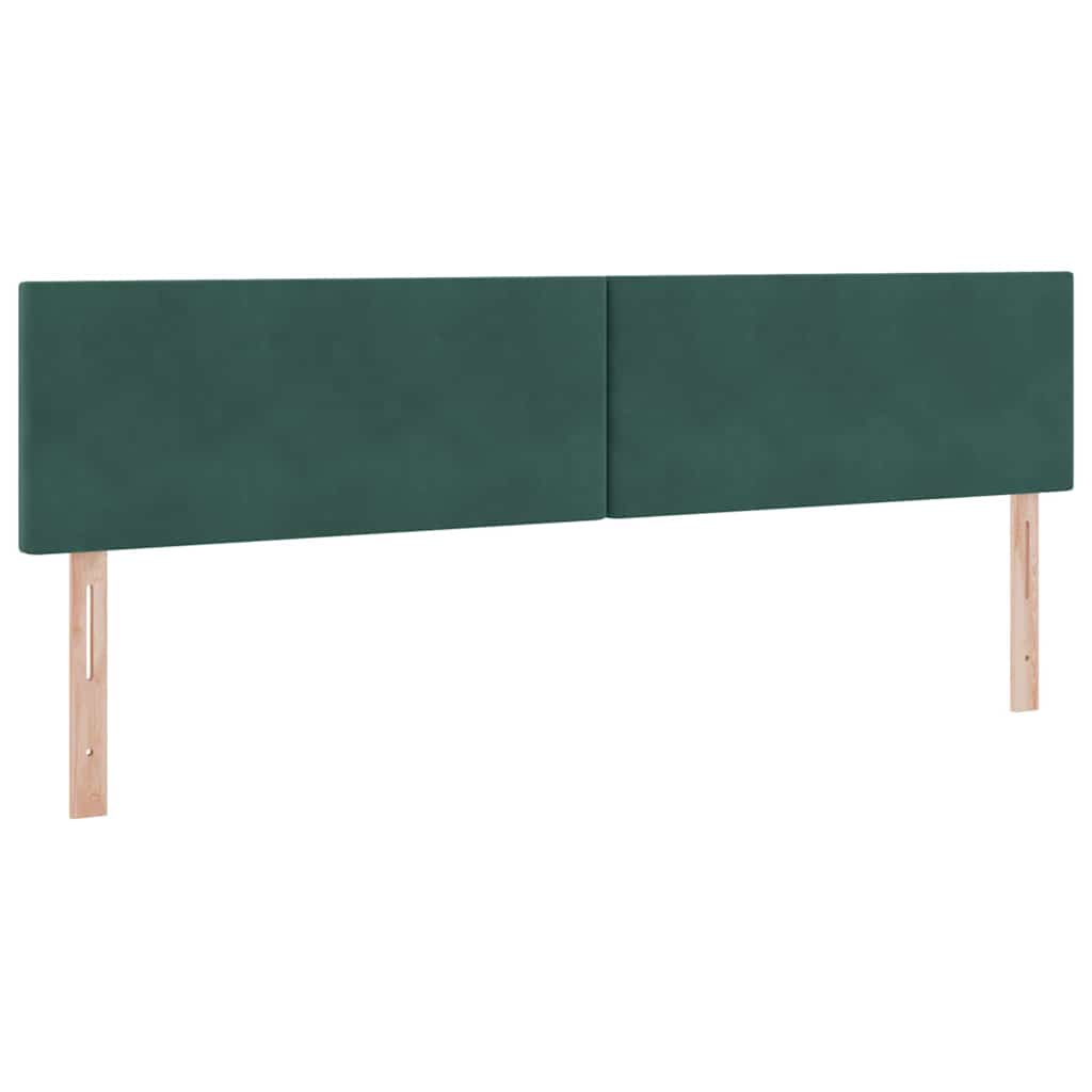 Krevet s od storage s madracem Tamnozelena 200 x 200 cm Baršun