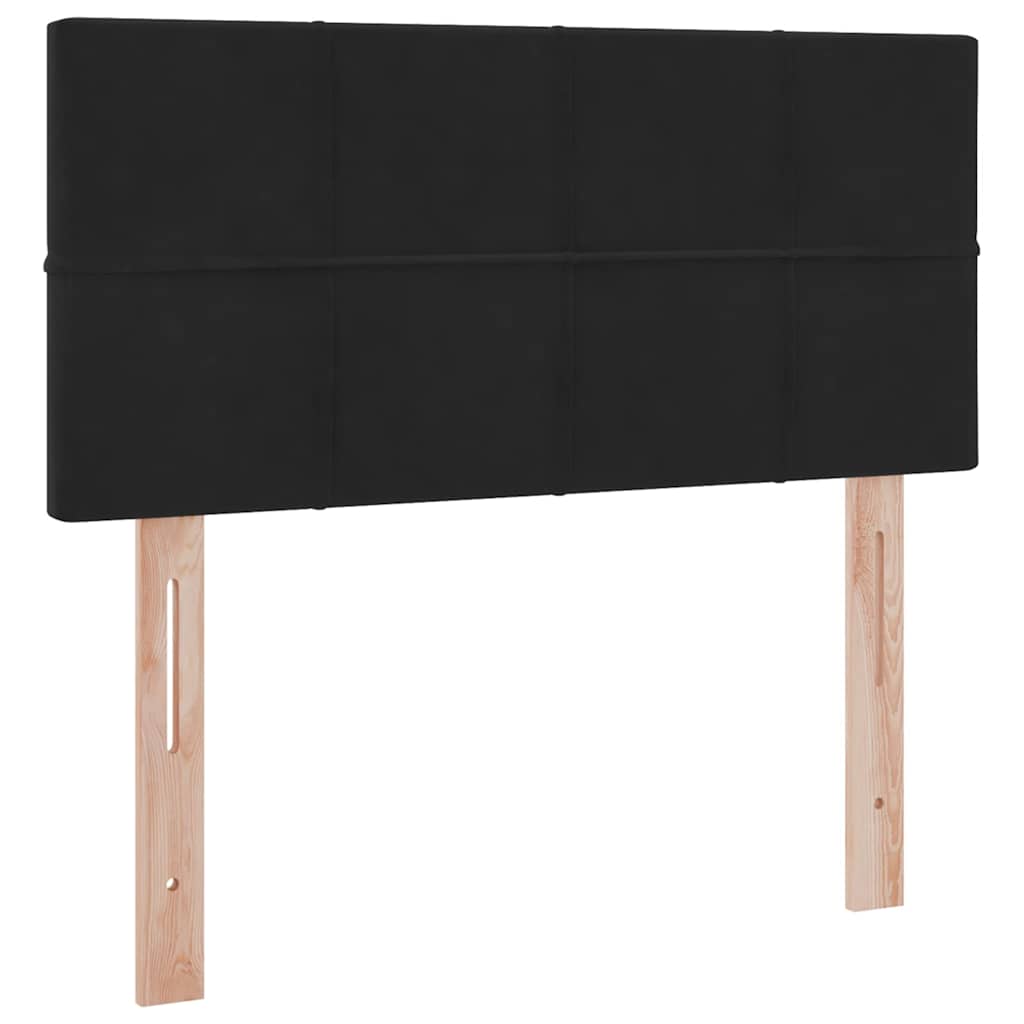 Krevet s od storage s madracem Crna 90 x 190 cm Baršun