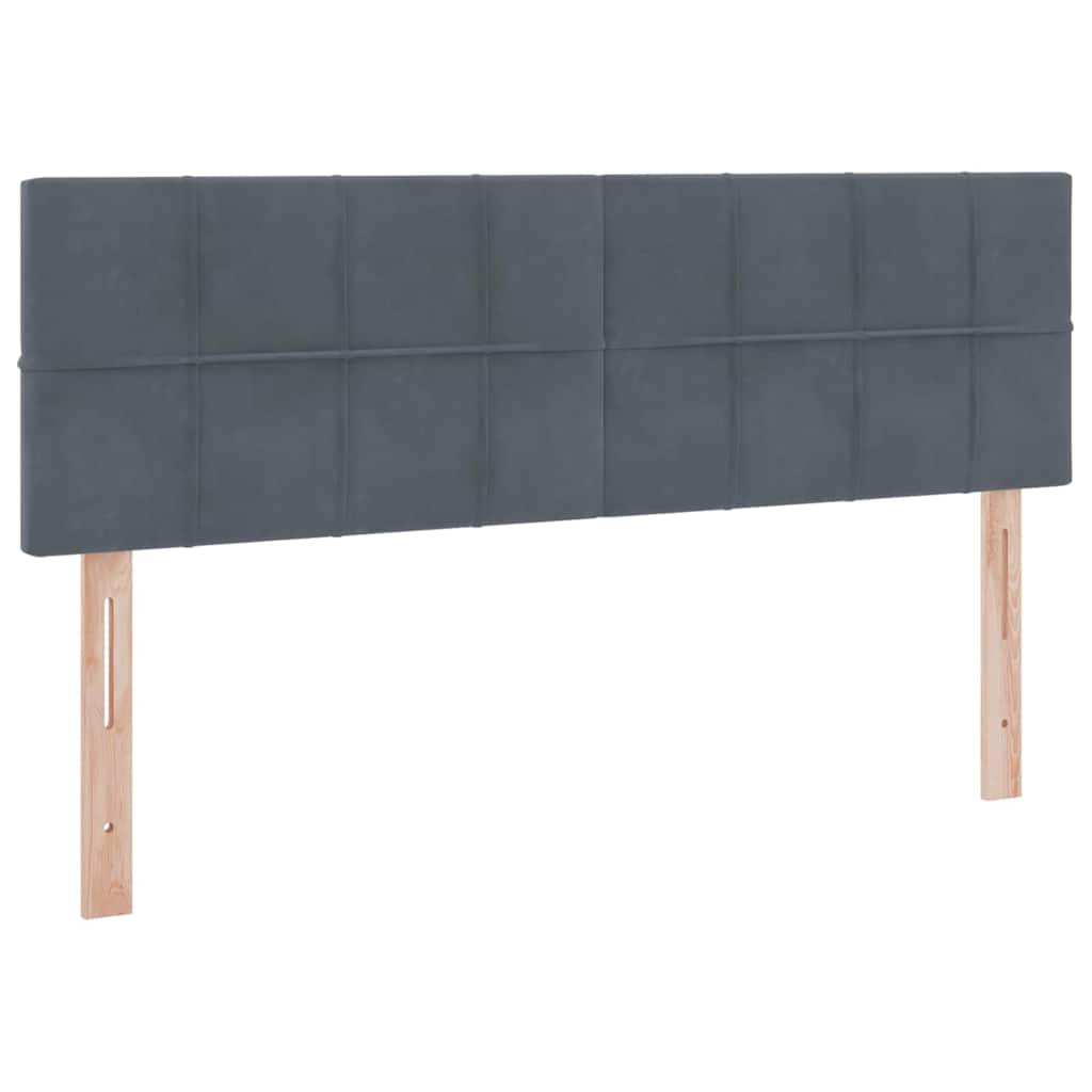 Krevet s od storage s madracem Tamno siva 140 x 200 cm Baršun