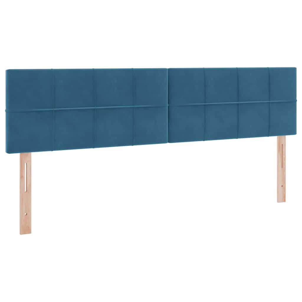 Krevet s od storage s madracem Tamno plava 160 x 200 cm Baršun