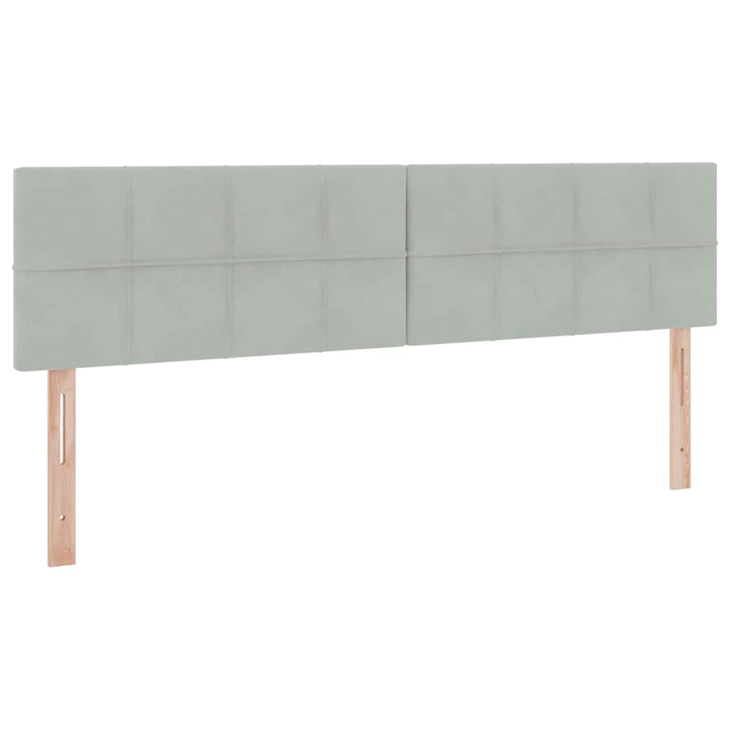 Krevet s od storage Svijetlo siva 180 x 200 cm Baršun