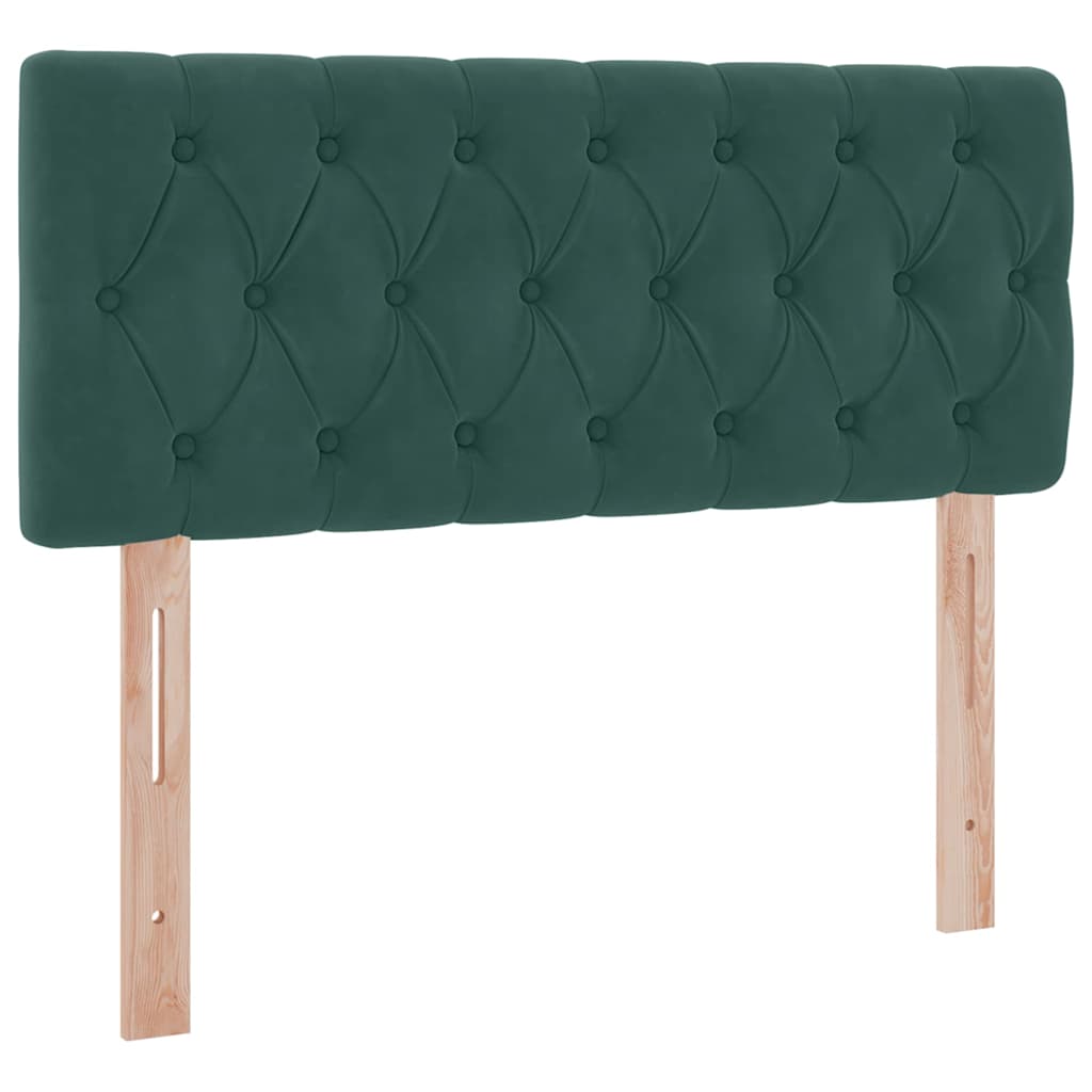 Krevet s od storage s madracem Tamnozelena 120 x 200 cm Baršun