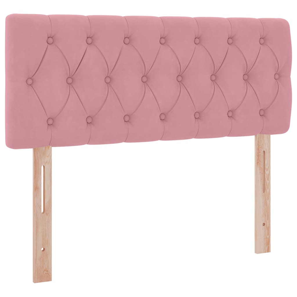 Krevet s od storage s madracem Ružičasta 120 x 200 cm Baršun