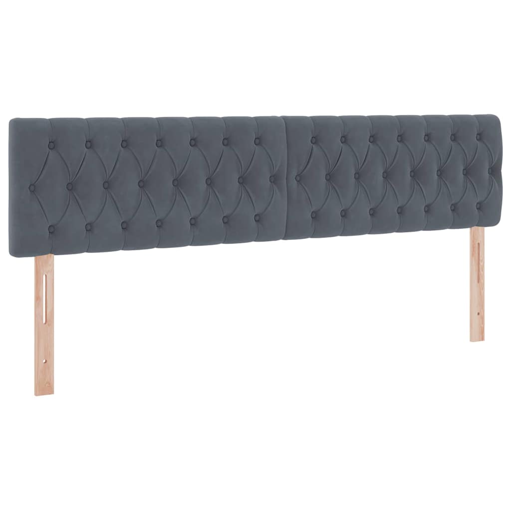 Krevet s od storage s madracem Tamno siva 180 x 200 cm Baršun