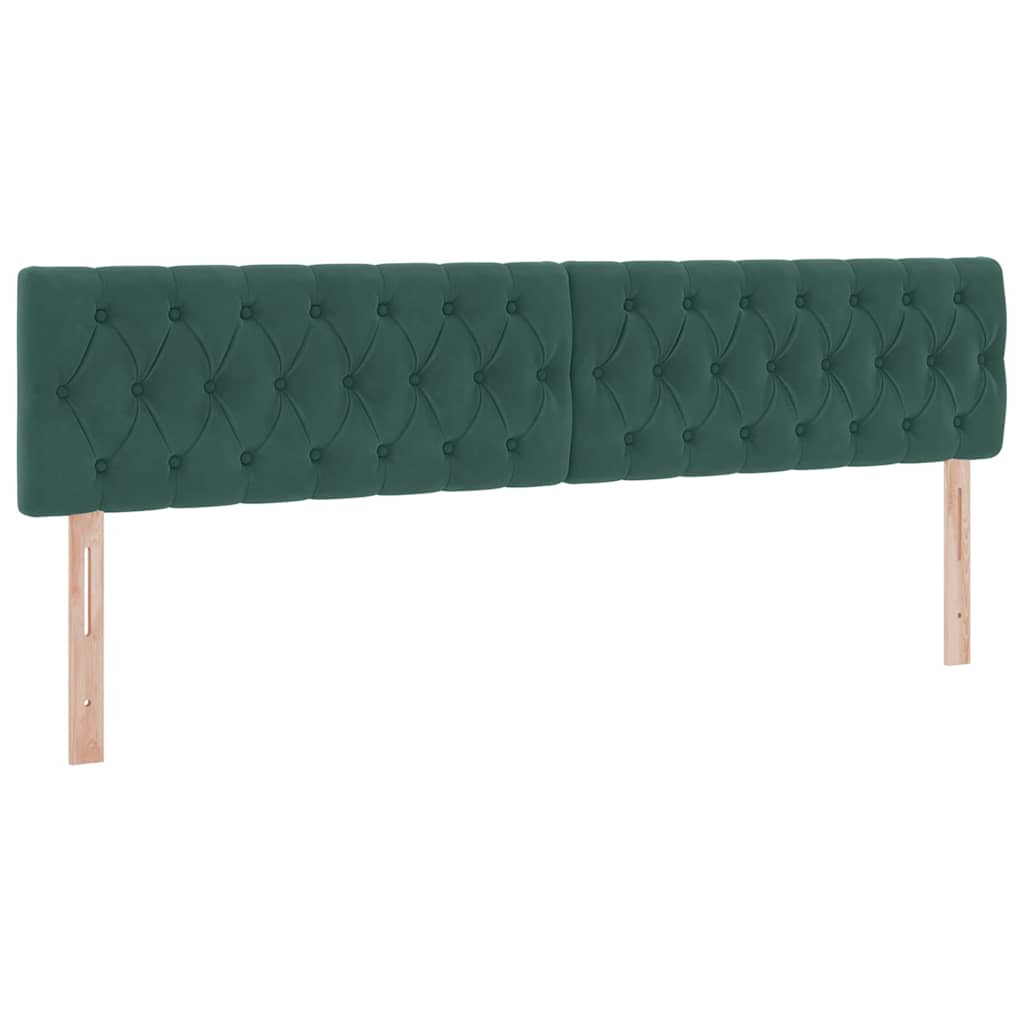 Krevet s od storage s madracem Tamnozelena 200 x 200 cm Baršun