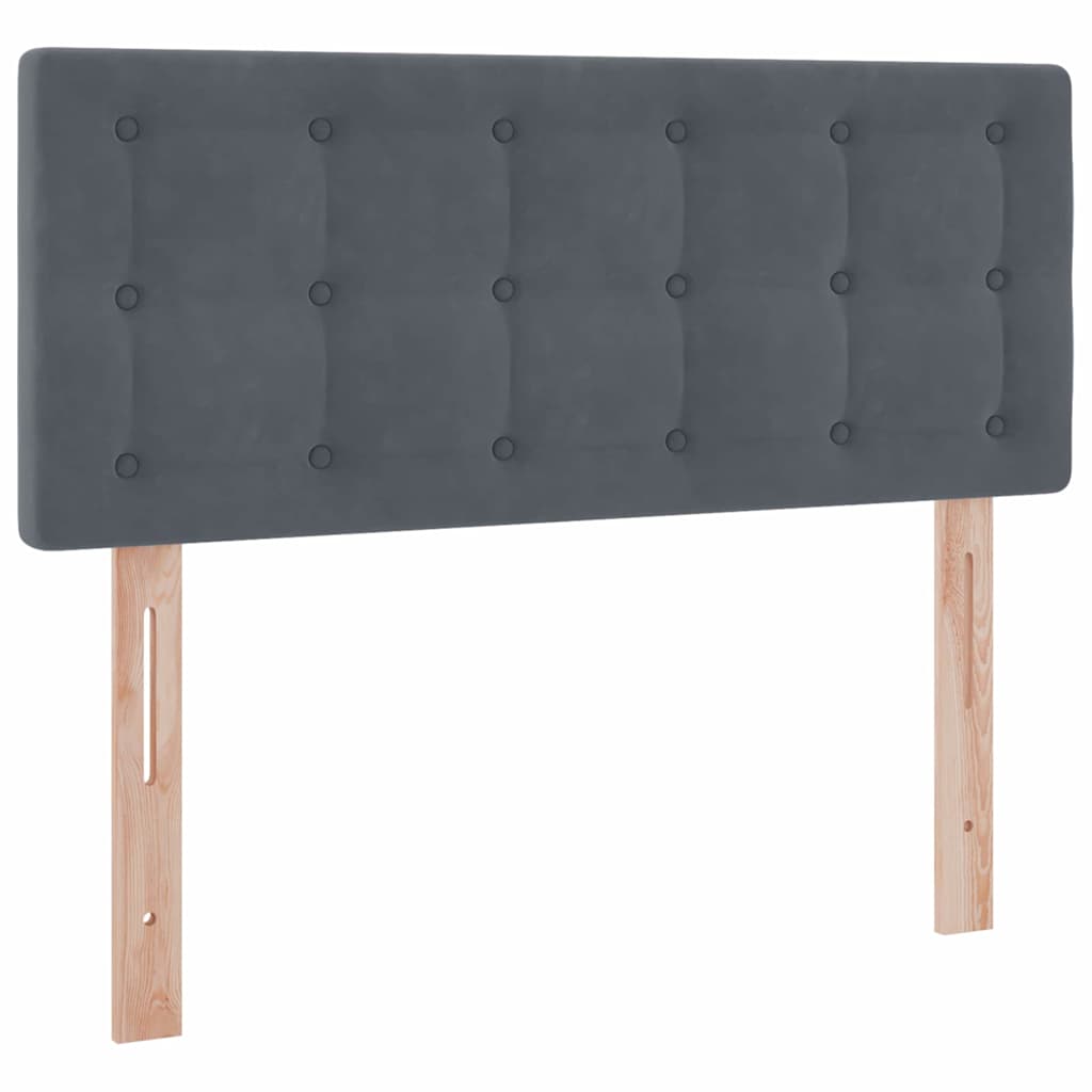 Krevet s od storage s madracem Tamno siva 120 x 200 cm Baršun