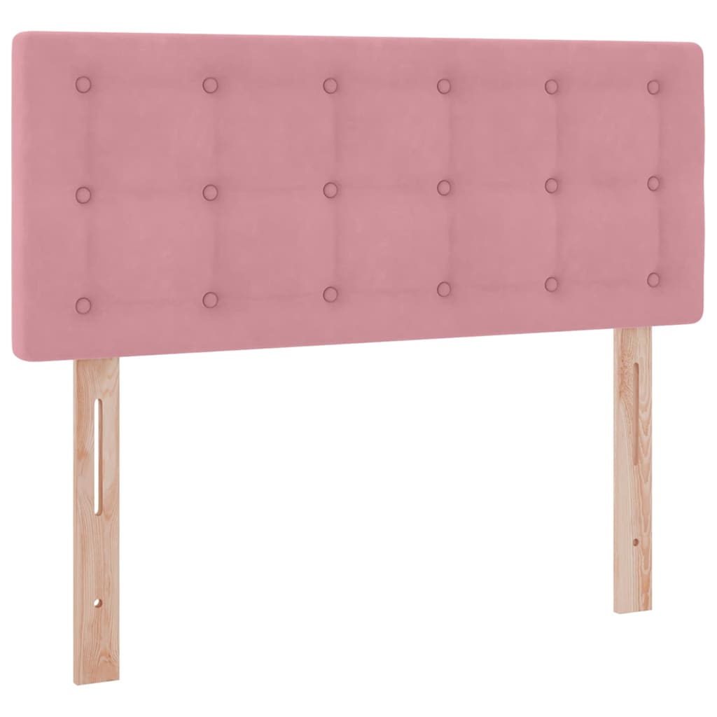 Krevet s od storage s madracem Ružičasta 120 x 200 cm Baršun