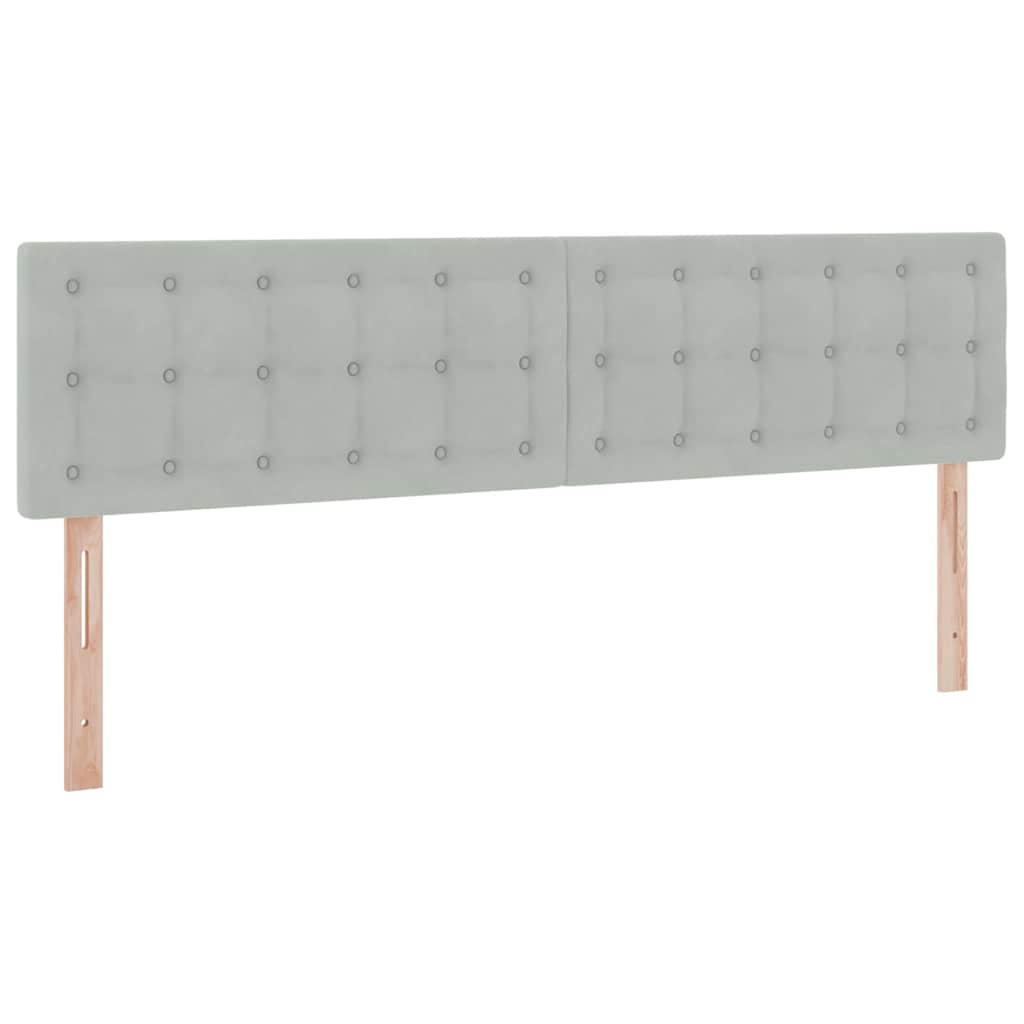 Krevet s od storage Svijetlo siva 160 x 200 cm Baršun