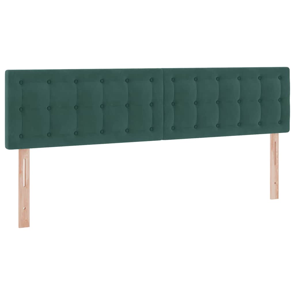 Krevet s od storage s madracem Tamnozelena 180 x 200 cm Baršun