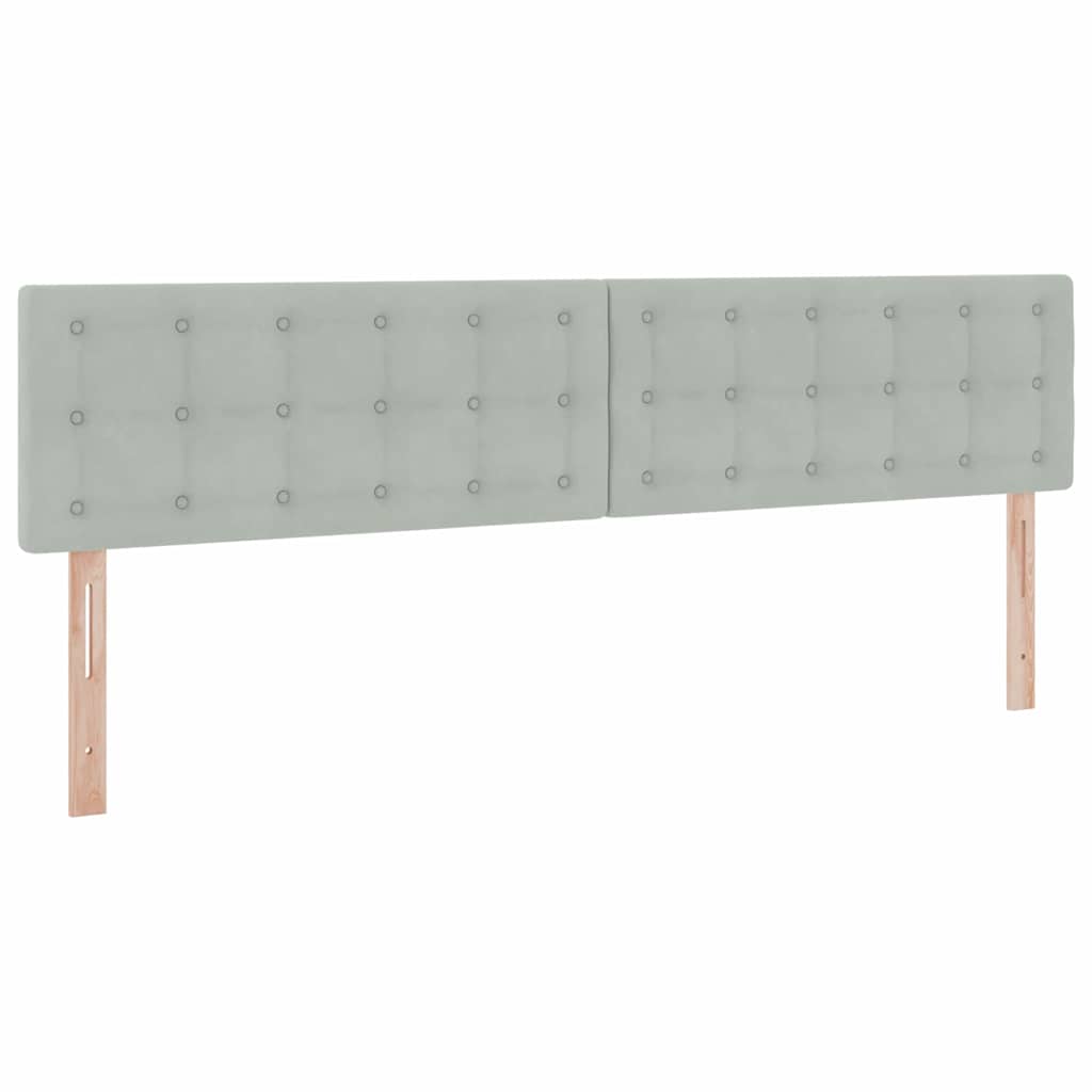 Krevet s od storage Svijetlo siva 200 x 200 cm Baršun