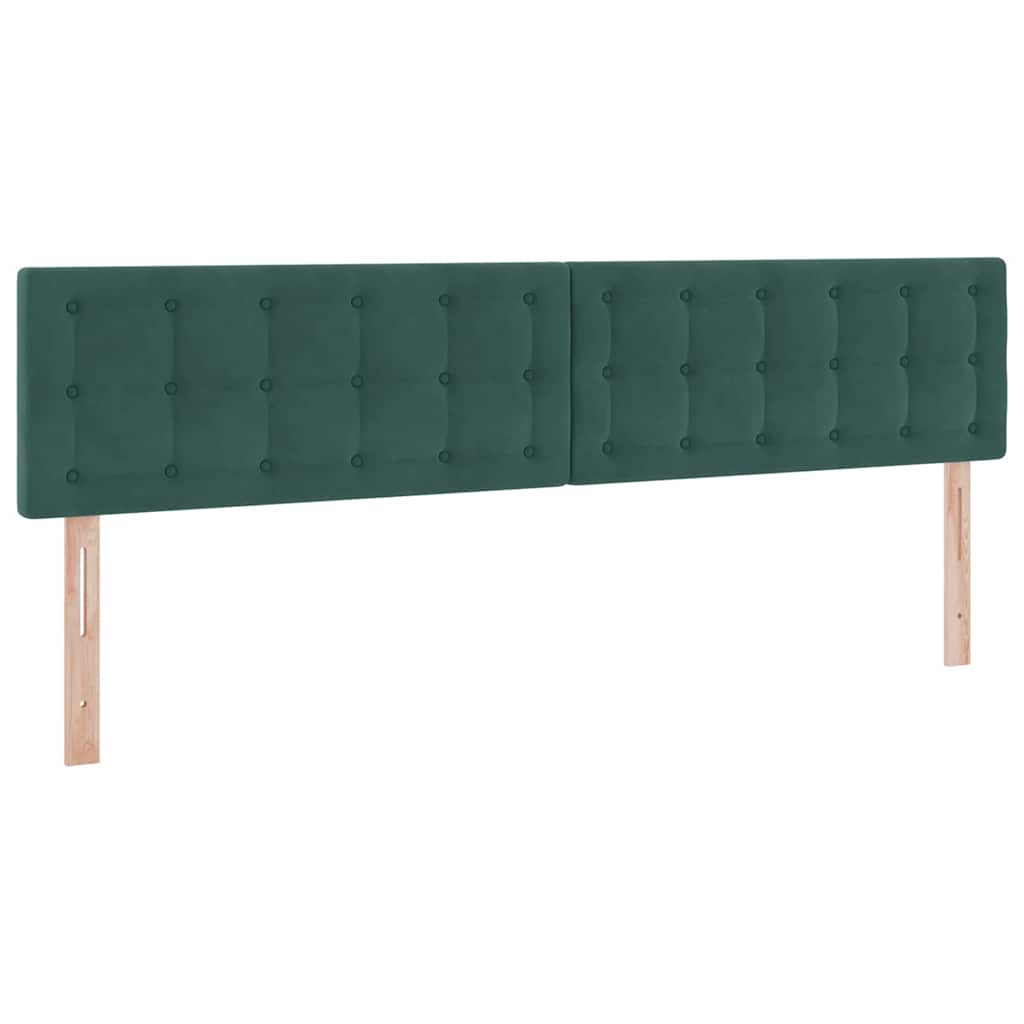 Krevet s od storage s madracem Tamnozelena 200 x 200 cm Baršun