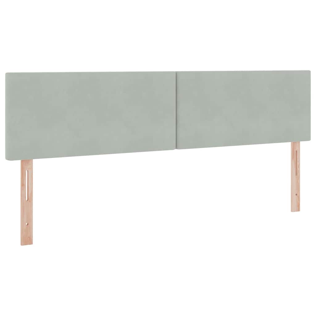 Krevet s od storage s madracem Svijetlo siva 90 x 200 cm